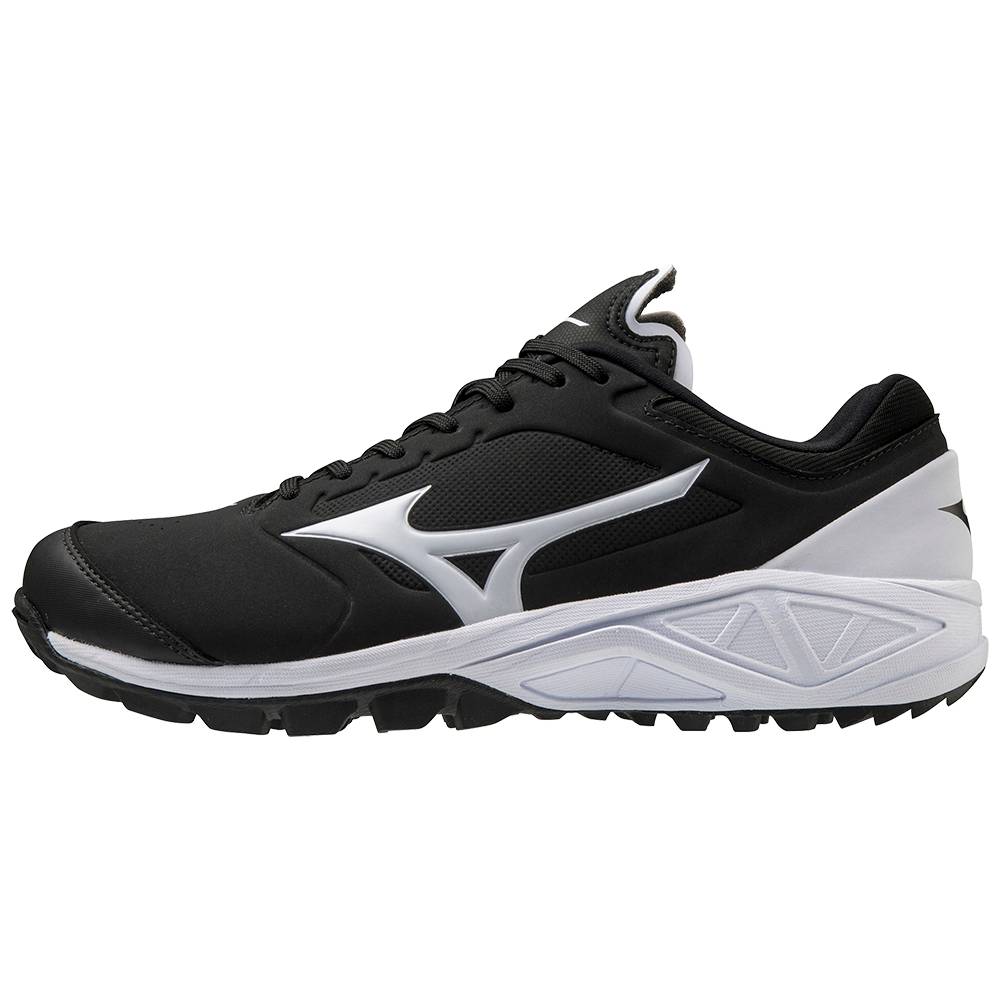 Tenis Baseball Mizuno Dominant 3 All Surface Turf - Mulher - Pretas/Branco - BGAQH1283